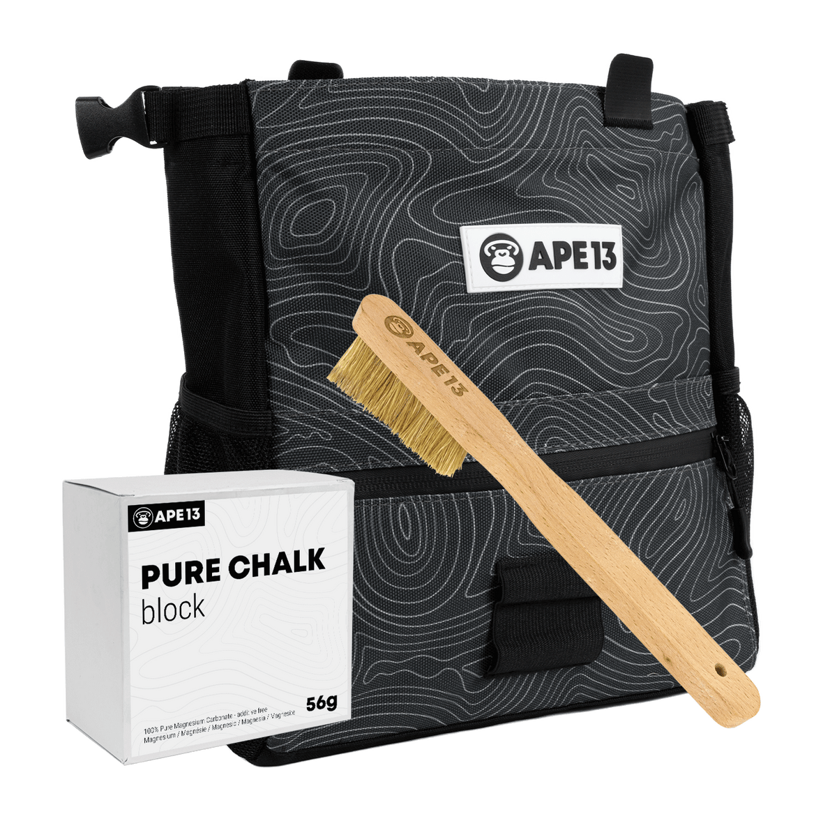 TOPO Boulder Set – Chalk Bag, Brush & Chalk