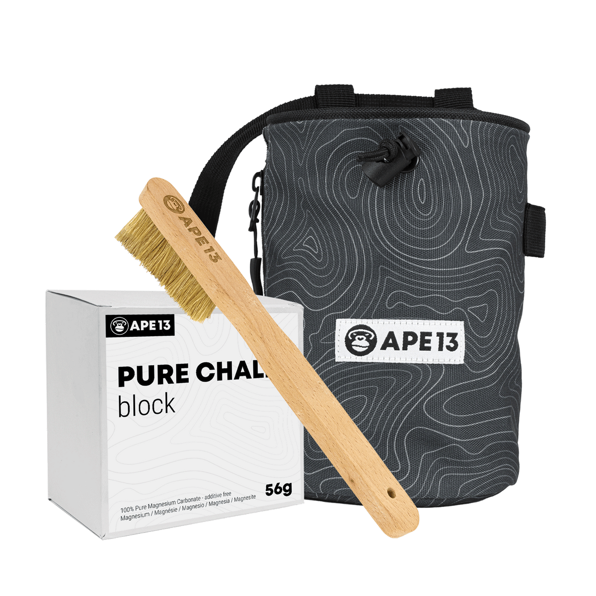 TOPO Climbing Set – Chalk Bag, Brush & Chalk